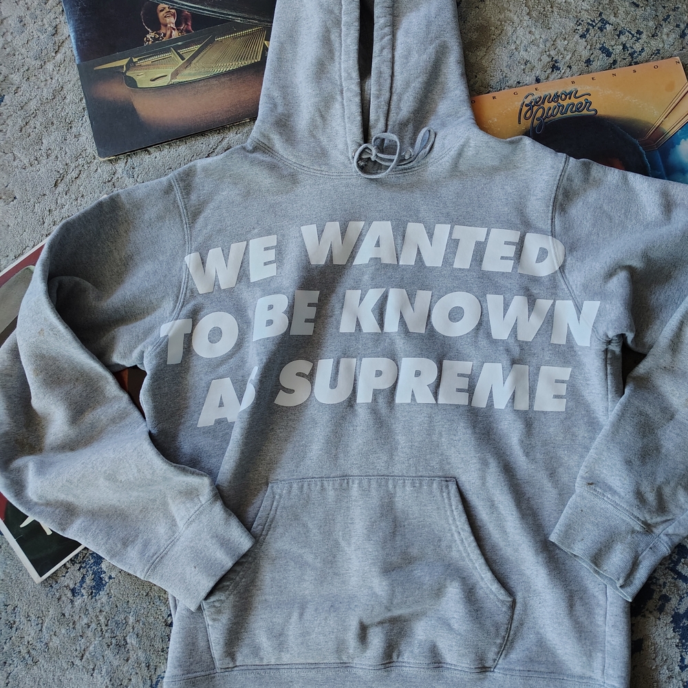 Gray Supreme Hoodie for Men